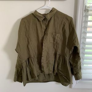 Olive Button Up